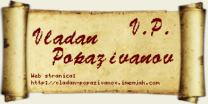Vladan Popaživanov vizit kartica